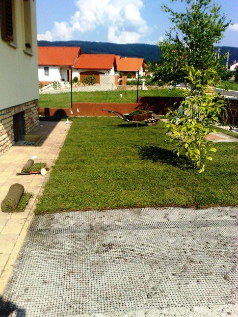 Füvesítés, gyepszőnyeg terítése